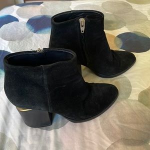 Alexander Wang Gabi Black Suede Booties size 36